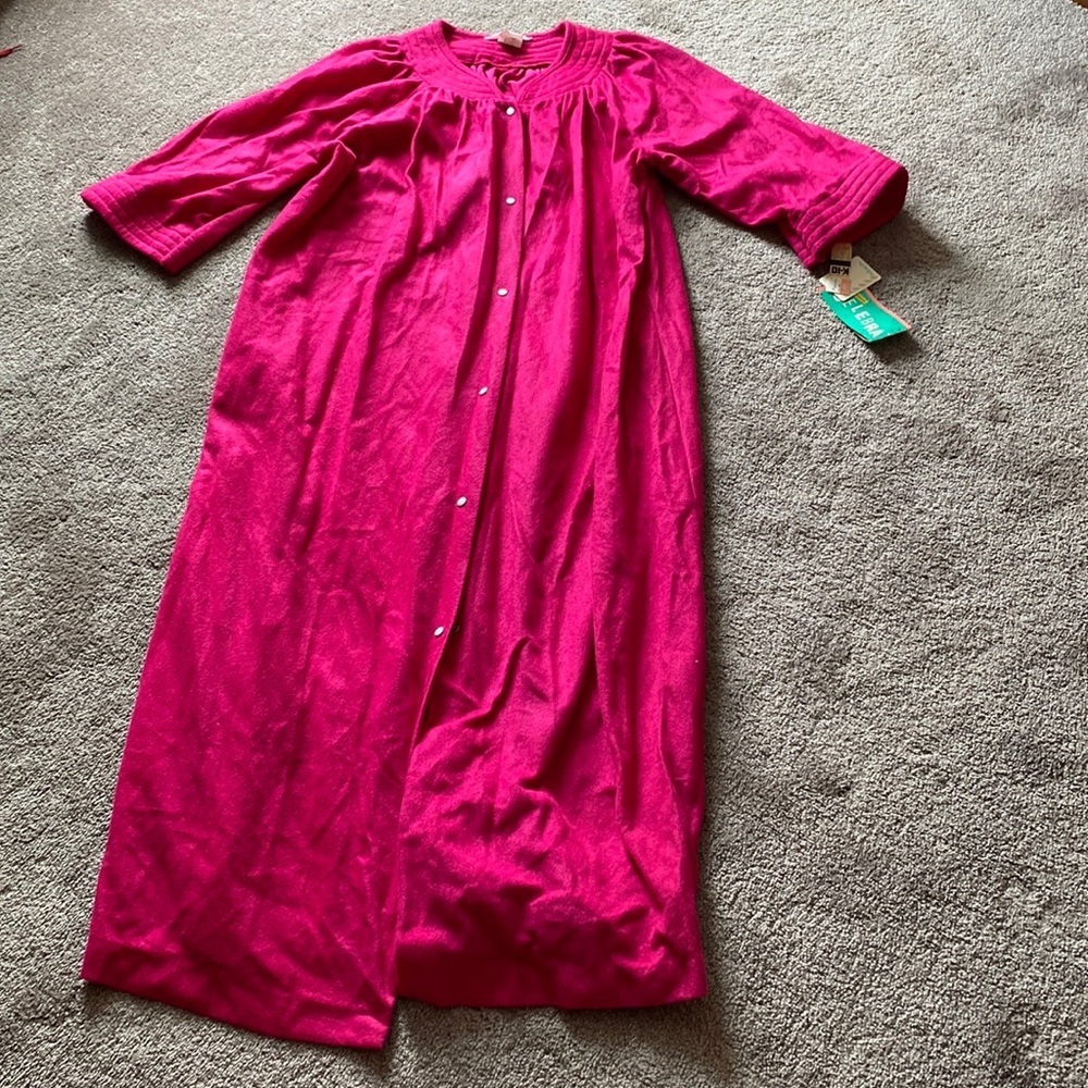 J.J.M Intimates Pink Button Front Nightgown House Dress SIZE 18W